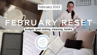 FEBRUARY RESET ROUTINE | goals, budget, cleaning, books