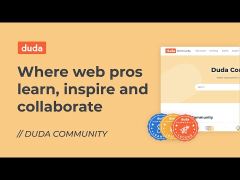 Getting Started with Duda Community | Duda Tutorials