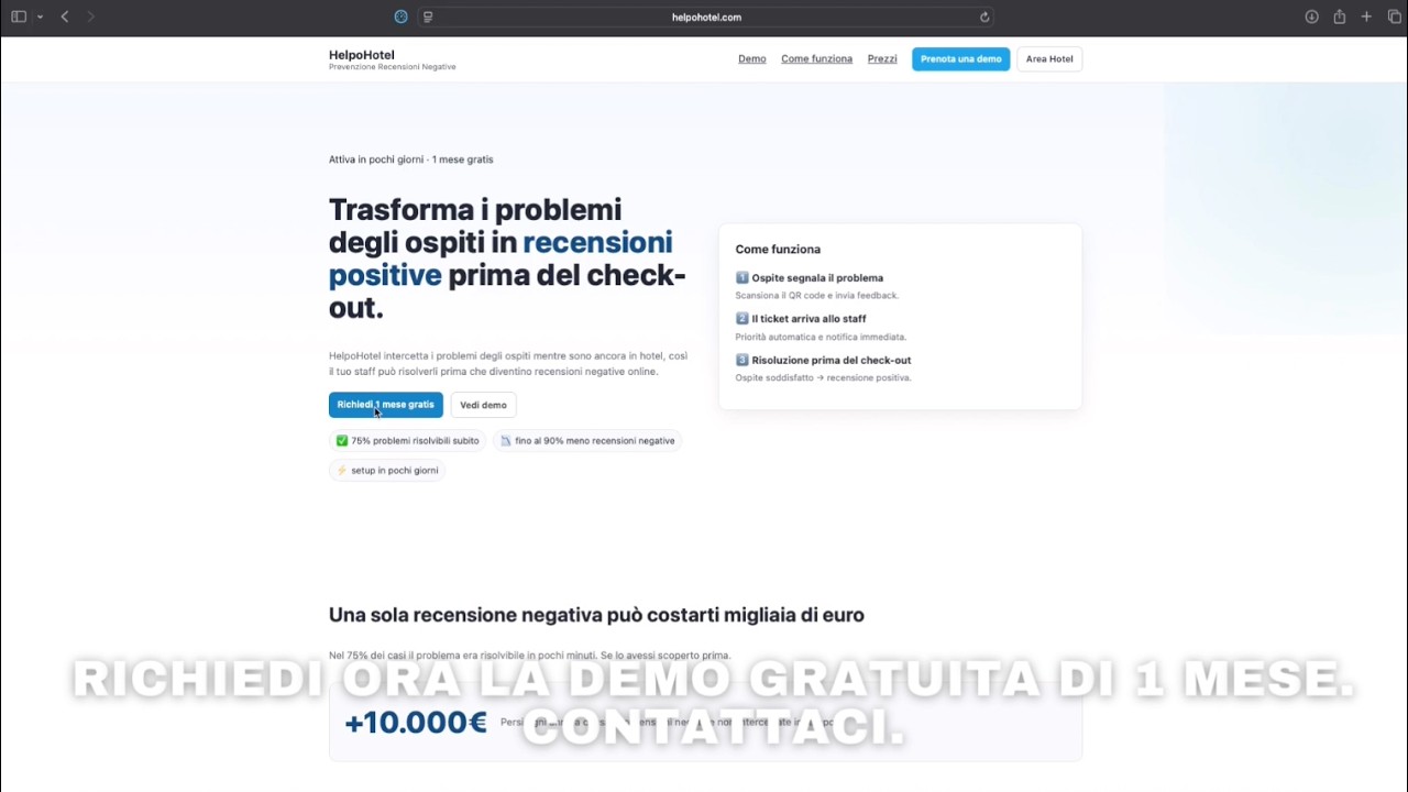 Anteprima video HelpoHotel