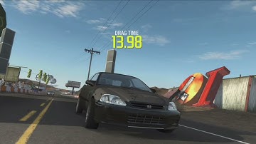 Need For Speed : Pro Street - Chapter 1 ( Battle Machine Nevada-   Drag 1/4 Mile Round 2 - Civic )