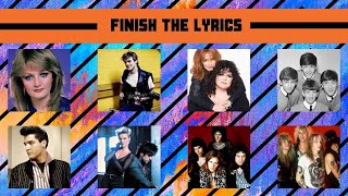 FINISH THE LYRICS 80s 90s SONGS!!! | MOST POPULAR 80s 90s SONGS #music #finishthelyrics