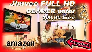 Der Amazon Jimveo Full HD Beamer 😲 auch Tageslicht tauglich ✅