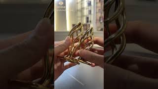 SEVANDA Hollow Spiral Golden Metal Anal Plug