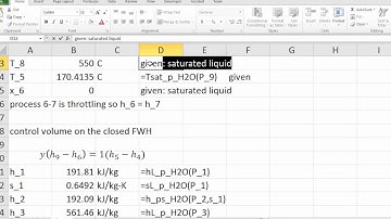 Rankine Cycle - OFWH + CFWH - Part 1