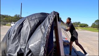 My First Tarp Load With A Hotshot | Don't Make This Mistake!!