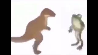 Dinosaur Dancing With Frog Part-2 Frog Not Dancing New Funny Meme