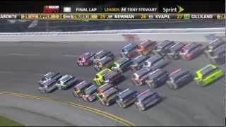 Tony Stewart Flip 2012 Talladega Big one Fall Race