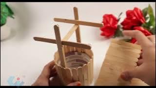 MINIATUR SUMUR DARI STIK ESKRIM | popsicle ideas