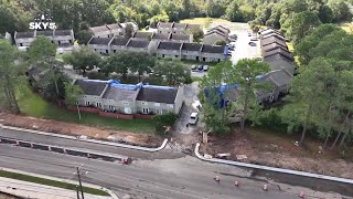 Gautier apartment complex damaged during tornado