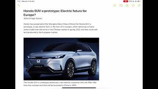 Honda SUV e:prototype: Electric future for Europe?