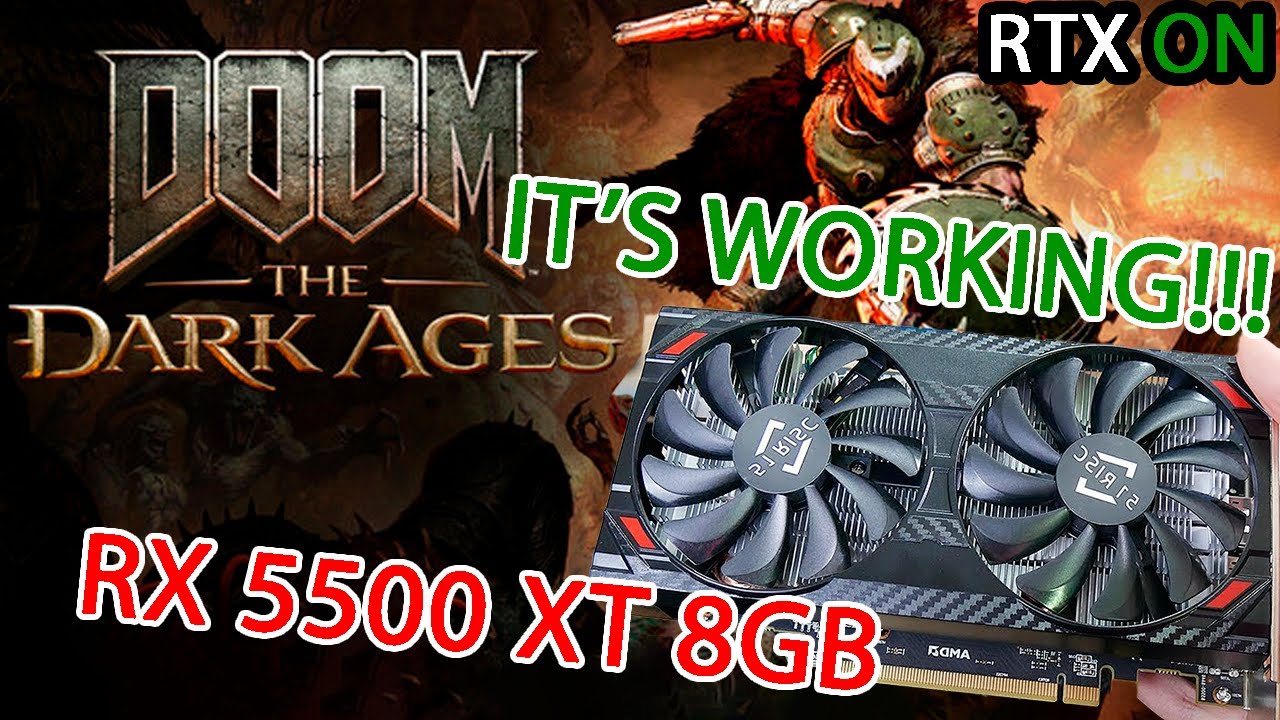 Doom: The Dark Ages on RX 5500 XT 8GB (the preliminary test)
