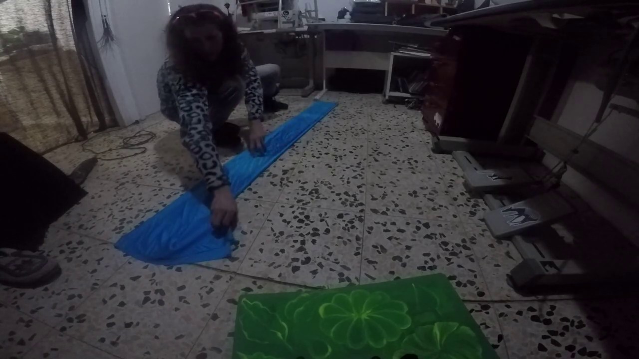 circle cut part 1 how to fold the lycra and cutting toturial