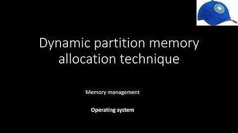 Dynamic partition memory allocation technique || memory management || operating system