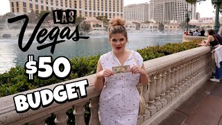 Surviving 24 Hours in Las Vegas With Only $50 😲