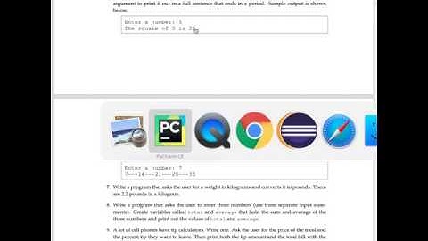 Python Programming Chapter1 Exercises 1-5