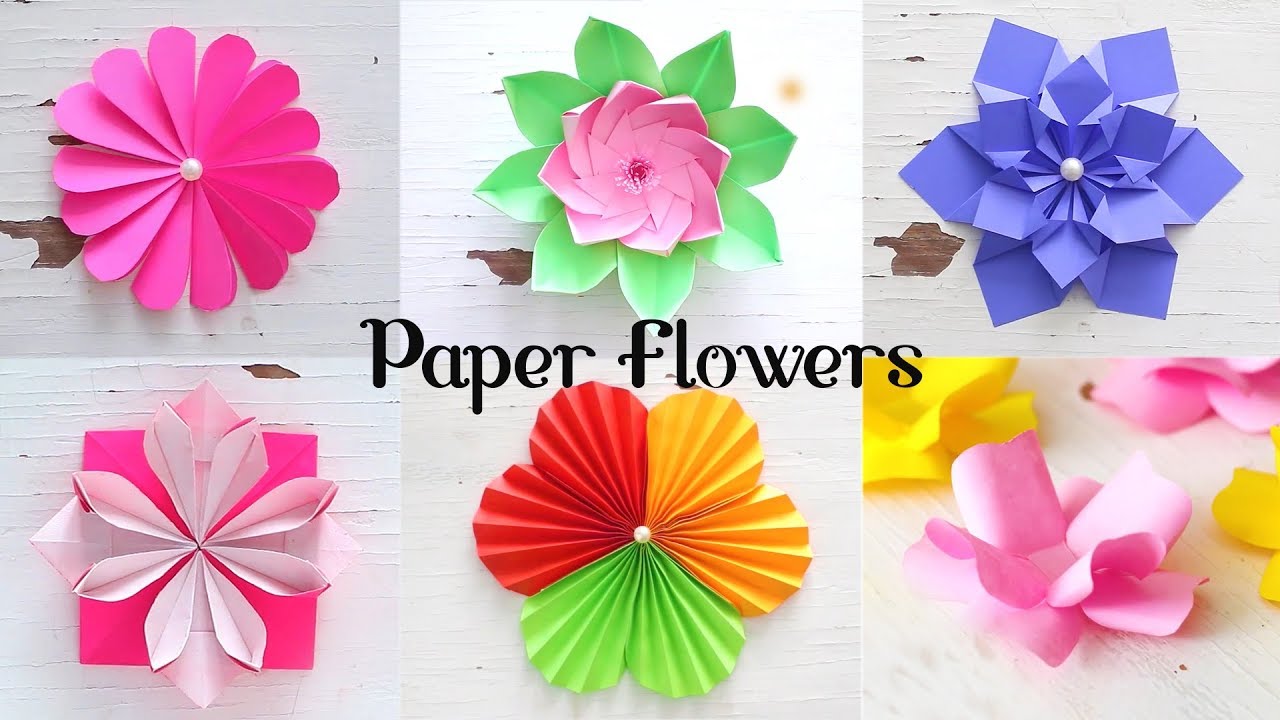 6 Easy Paper Flowers, Flower Making