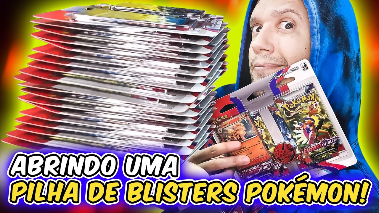 ABRINDO UMA PILHA DE POKEMON BLISTERS TRIPLOS | CAPITÃO HUNTER CARTAS POKEMON TCG