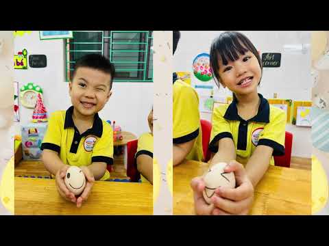 Các bé lớp 3C3 trường Mầm non Chiến Thắng với trải nghiệm Bóc trứng gà .