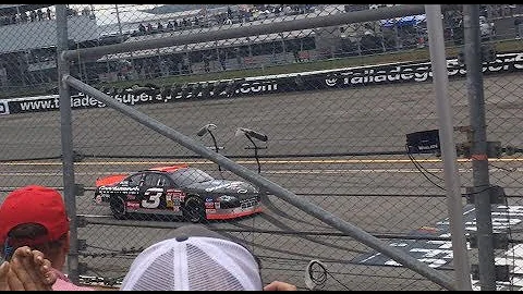 Richard Childress drives Dale Earnhart's #3 around...