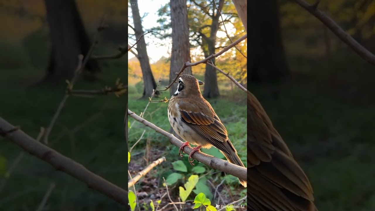 "A brave mama bird saves her fledgling from danger! 🐦💖 
