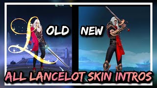 ALL LANCELOT SKINS INTRO OLD vs NEW - MOBILE LEGENDS BANG BANG