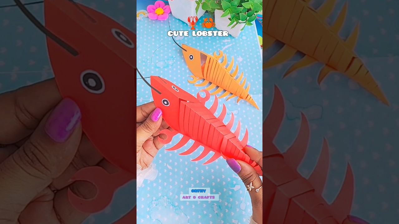 🦞🦀paper craft | paper lobster 