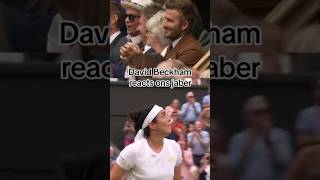 David Beckham reacts Ons Jabeur in Wimbledon 🍓🎾