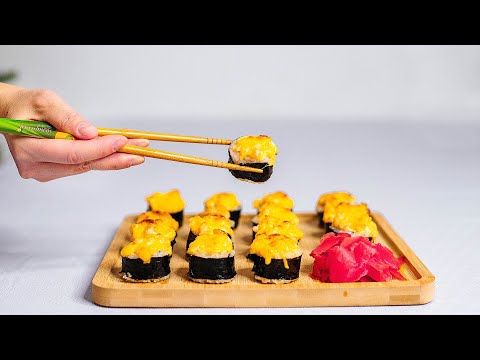 Самые ПРОСТЫЕ Роллы В Домашних Условиях! ВКУСНЫЕ Запеченные СУШИ ДОМА! Недорого и Вкусно!