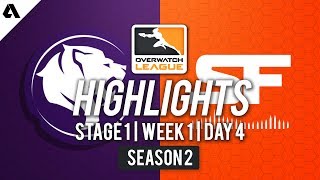 SF Shock vs LA Gladiators | Overwatch League S2 Highlights - Stage 1 Week 1 Day 4