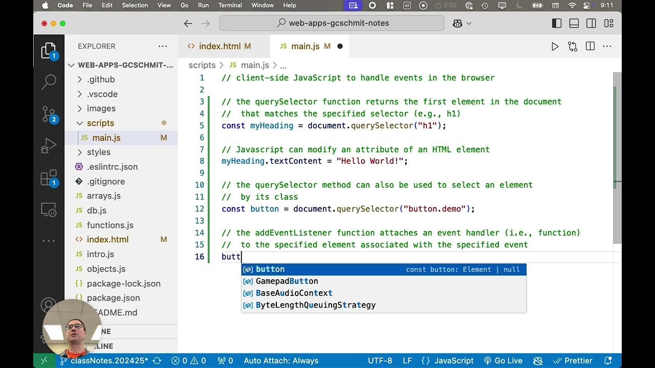 02.06: Client-Side Javascript - YouTube