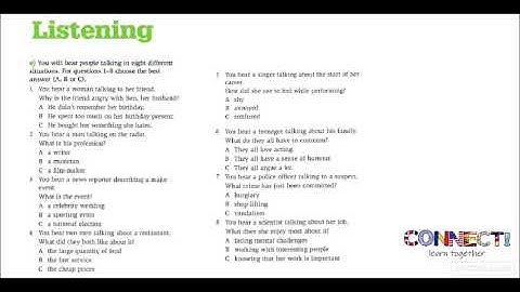 Listening B2 Activity with Answers.FCE.FIRST.Cambridge.EOI.Exams.2020.Practice.Multiple Choice.