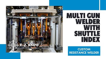 Multi Gun Resistance Welder with Shuttle Index - Custom Resistance Welder by T. J. Snow