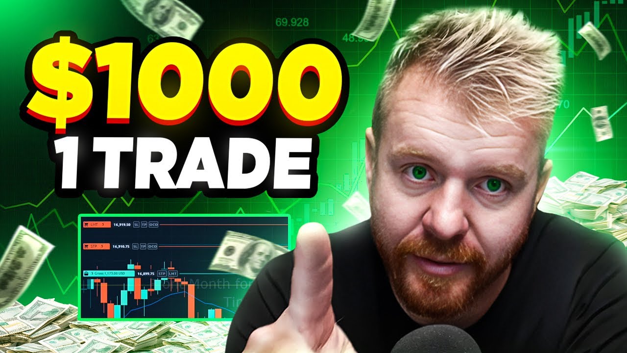 DayTrading 1 Trade LIVE $1000 COULD OF BEEN BETTER! - YouTube