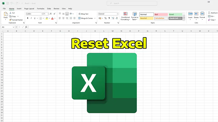 How To Reset Microsoft Excel To Default Settings