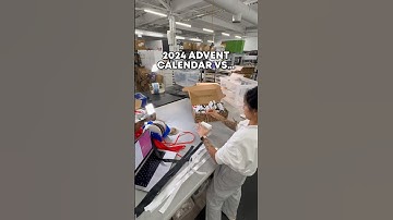 THEN vs. NOW advent calendars 🤯🎄🎁 #smallbusiness #adventcalendar #thenandnow