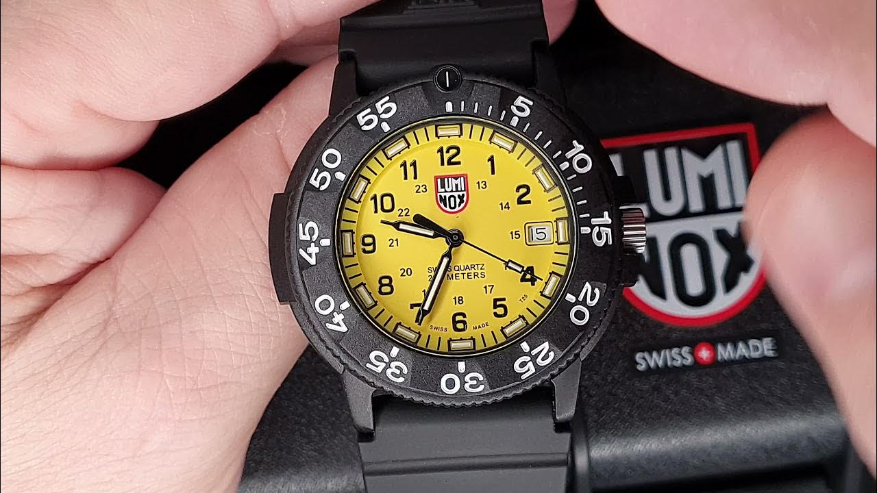 LUMINOX NAVY SEAL 3001 3000 SERIES Yellow Face YouTube