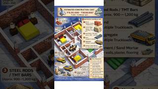 1000 Sqft Ghar Banane Ka Total Cost &amp; Material List | Realistic Estimate #HouseConstruction #house