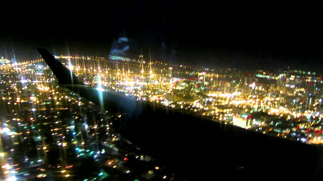 Night landing in San Diego YouTube