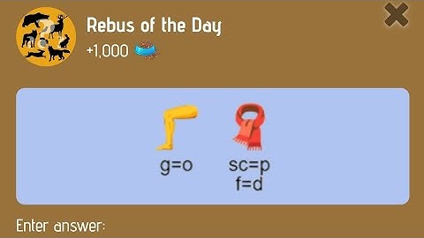 Zoo Today YouTube video code I Zoo Rebus of the day