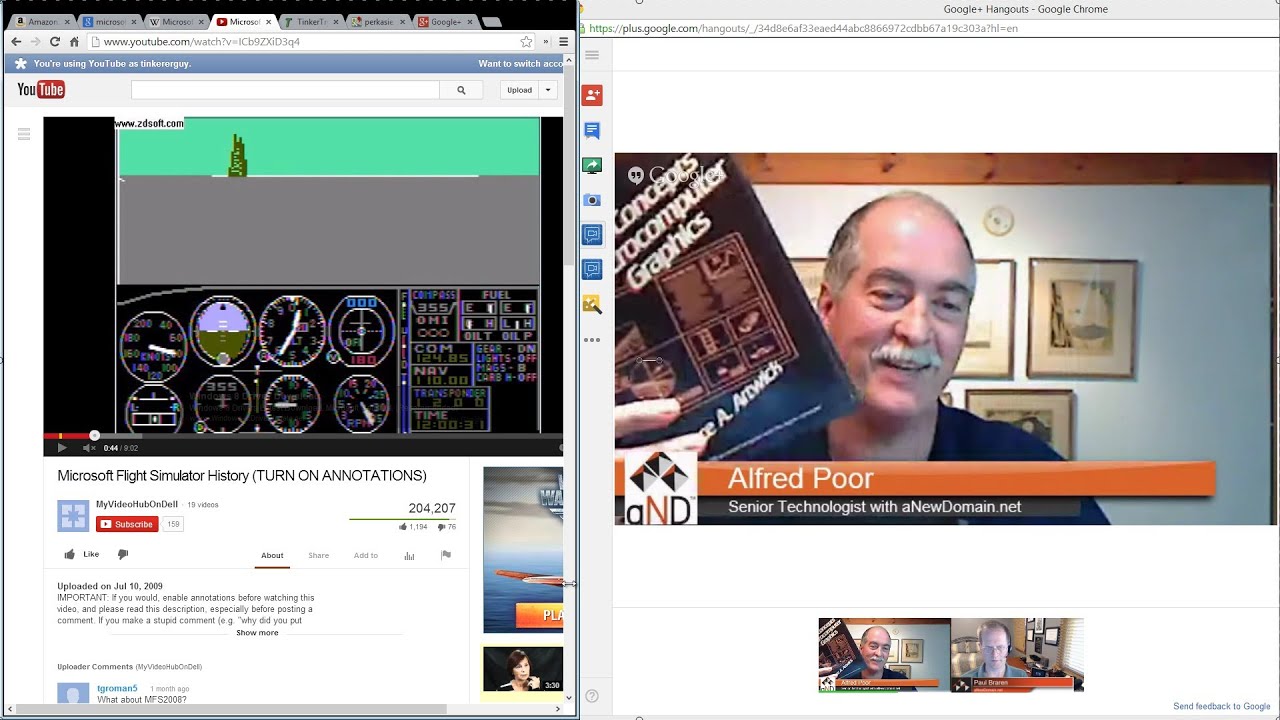 Paul Braren and Alfred Poor: MS Flight Simulator Dreaming (video) - YouTube