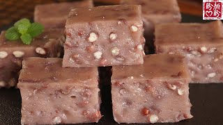 Red bean glutinous rice cake红豆糯米糕软糯Q弹香甜可口好吃不粘牙做法简单零失败