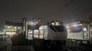 E657系K16編成の乗務員訓練返却回送が北上尾駅を通過