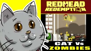 9GAG Redhead Redemption (9GAG) : Gaggy the Cat Vs Zombies ! (Level 11 ipad Gameplay)