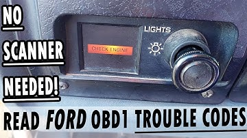 EASILY Read FORD OBD1 Check Engine Light CODES (1980-1995) WITHOUT A SCANNER... (i.e. Code 51)