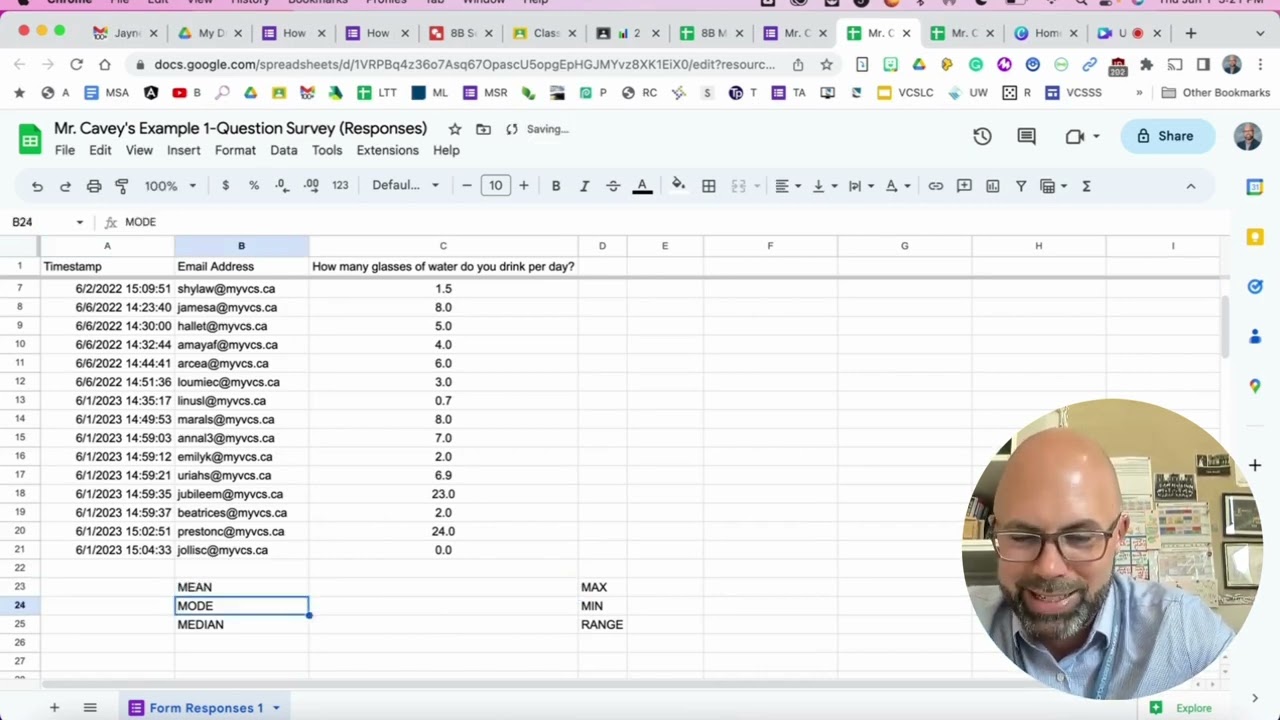How to Find Mean, Mode, Median, and Range Using Google Sheets