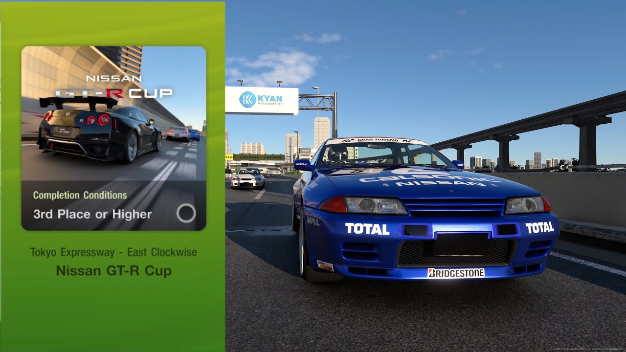 GT7: Nissan GTR at Tokyo Expressway East