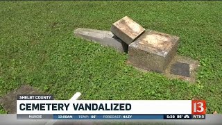 Cemetery damaged by vandals
