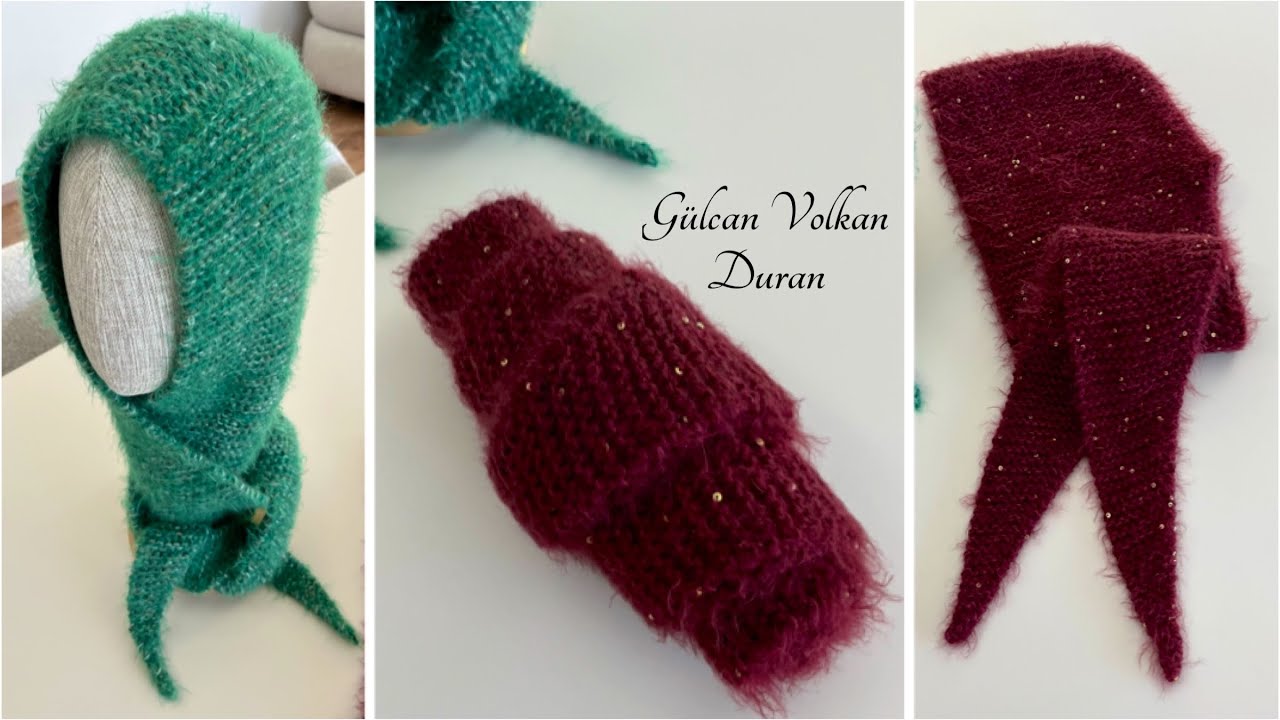 TREND OLAN SOPHİE HOOD - ÖRGÜ KAPÜŞONLU ATKI YAPIMI - Hooded Scarf @gulcanvolkanduran Yorumuyla