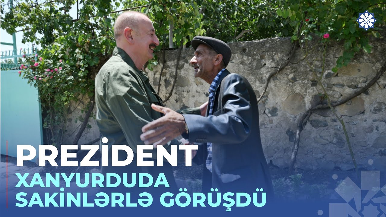 Prezident İlham Əliyev Xocalının Xanyurdu kəndində olub, sakinlərlə görüşüb