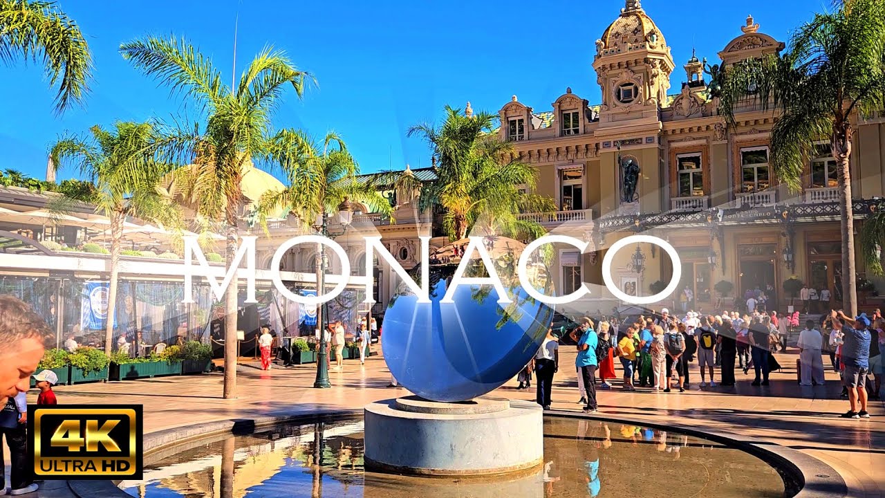 [4K] MONACO 🌍 MONTE CARLO 🇲🇨 Walk Tour Glamour and Mediterranean atmosphere!